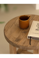 Round Wooden Bedside Table | Decowood Olivia | Oroatrade.com