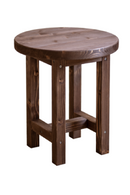 Round Wooden Bedside Table | Decowood Olivia | Oroatrade.com