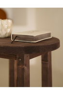 Round Wooden Bedside Table | Decowood Olivia | Oroatrade.com