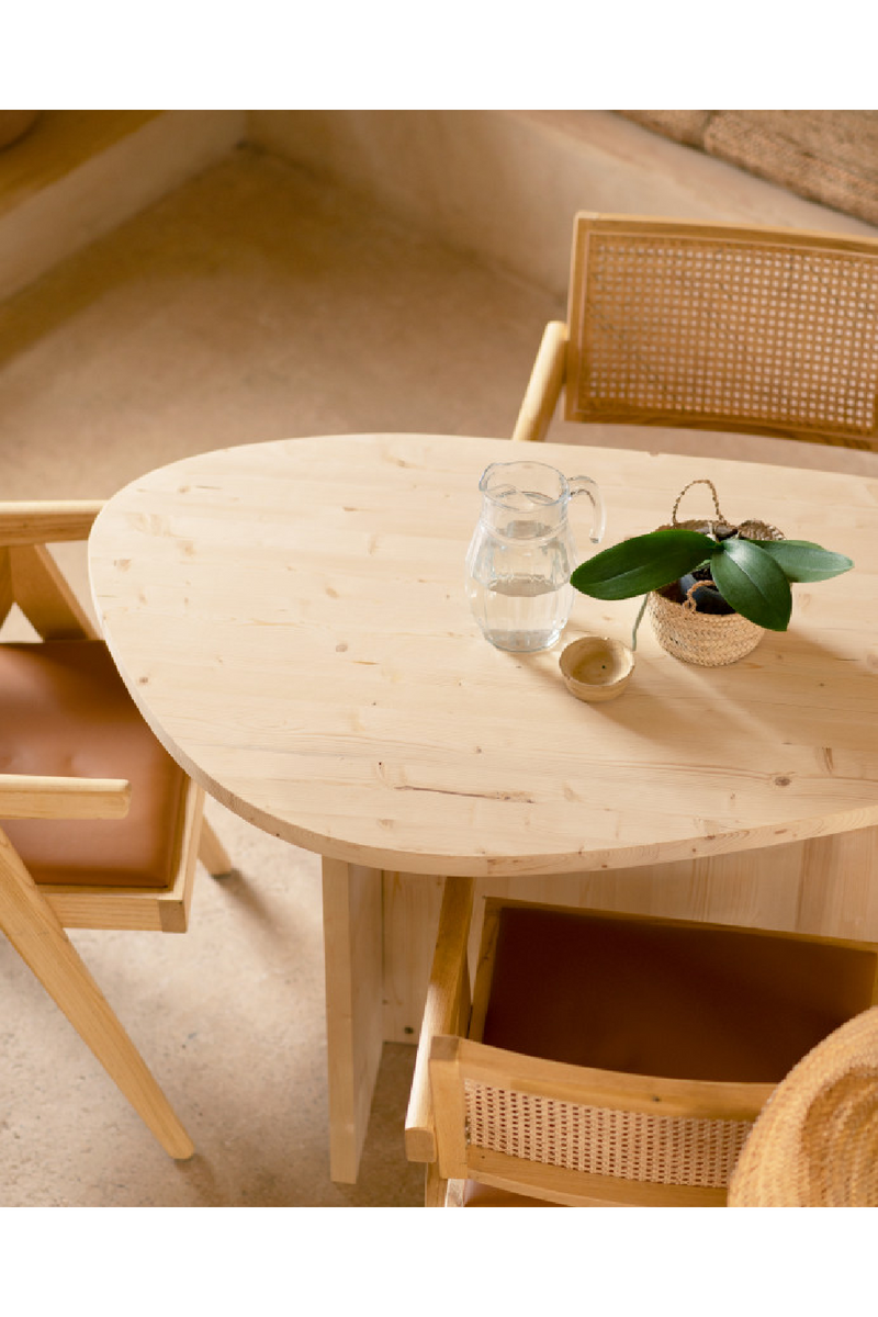 Organic-Shaped Wooden Dining Table | Decowood Mur | Oroatrade.com