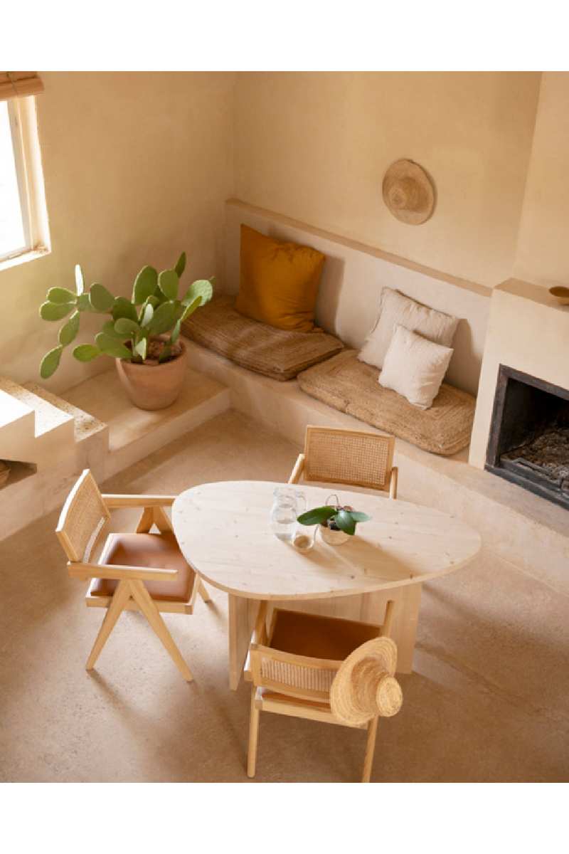 Organic-Shaped Wooden Dining Table | Decowood Mur | Oroatrade.com