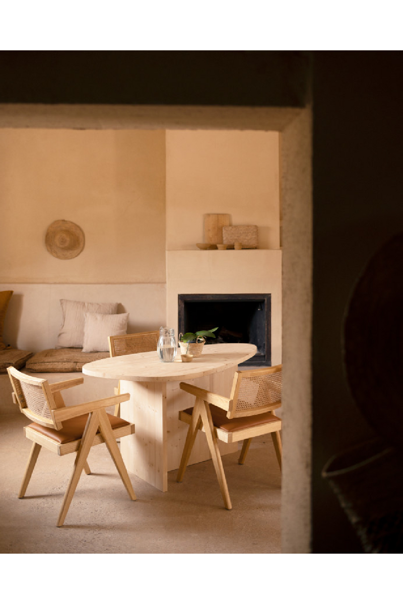 Organic-Shaped Wooden Dining Table | Decowood Mur | Oroatrade.com