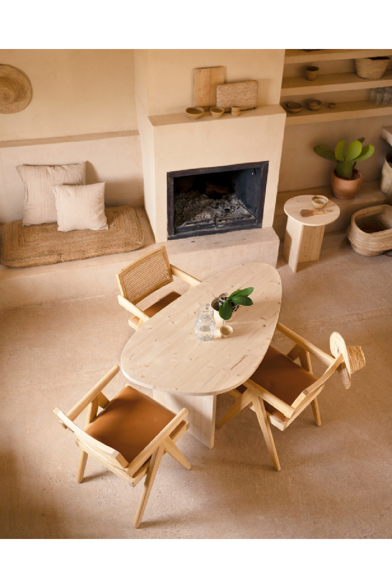 Organic-Shaped Wooden Dining Table | Decowood Mur | Oroatrade.com