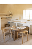 Organic-Shaped Wooden Dining Table | Decowood Mur | Oroatrade.com