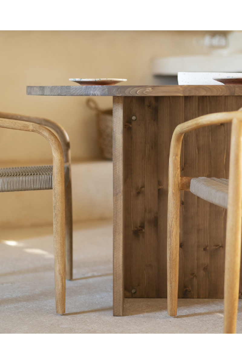 Organic-Shaped Wooden Dining Table | Decowood Mur | Oroatrade.com