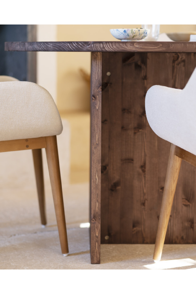 Organic-Shaped Wooden Dining Table | Decowood Mur | Oroatrade.com