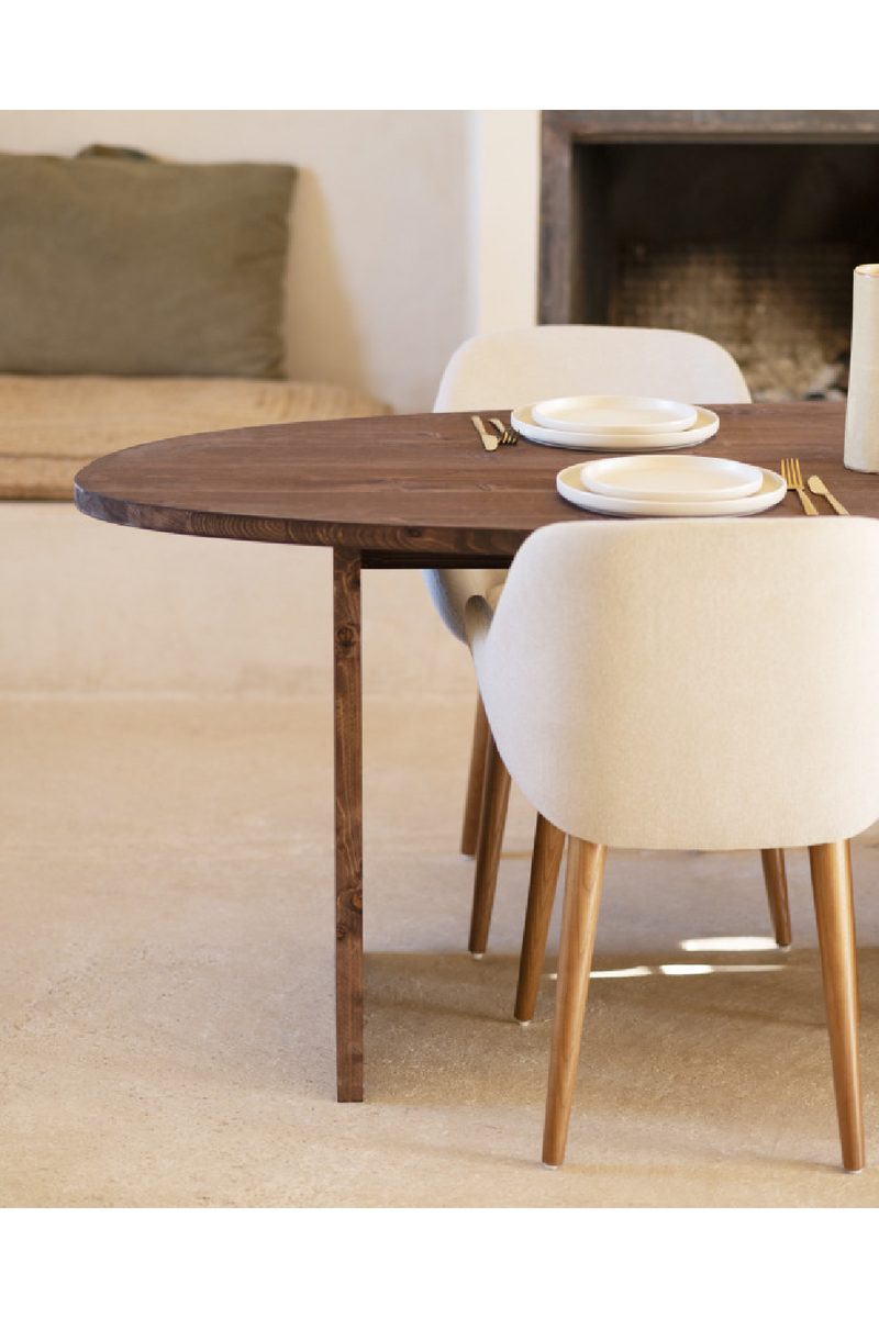 Asymmetrical Oval Dining Table | Decowood Mur | Oroatrade.com