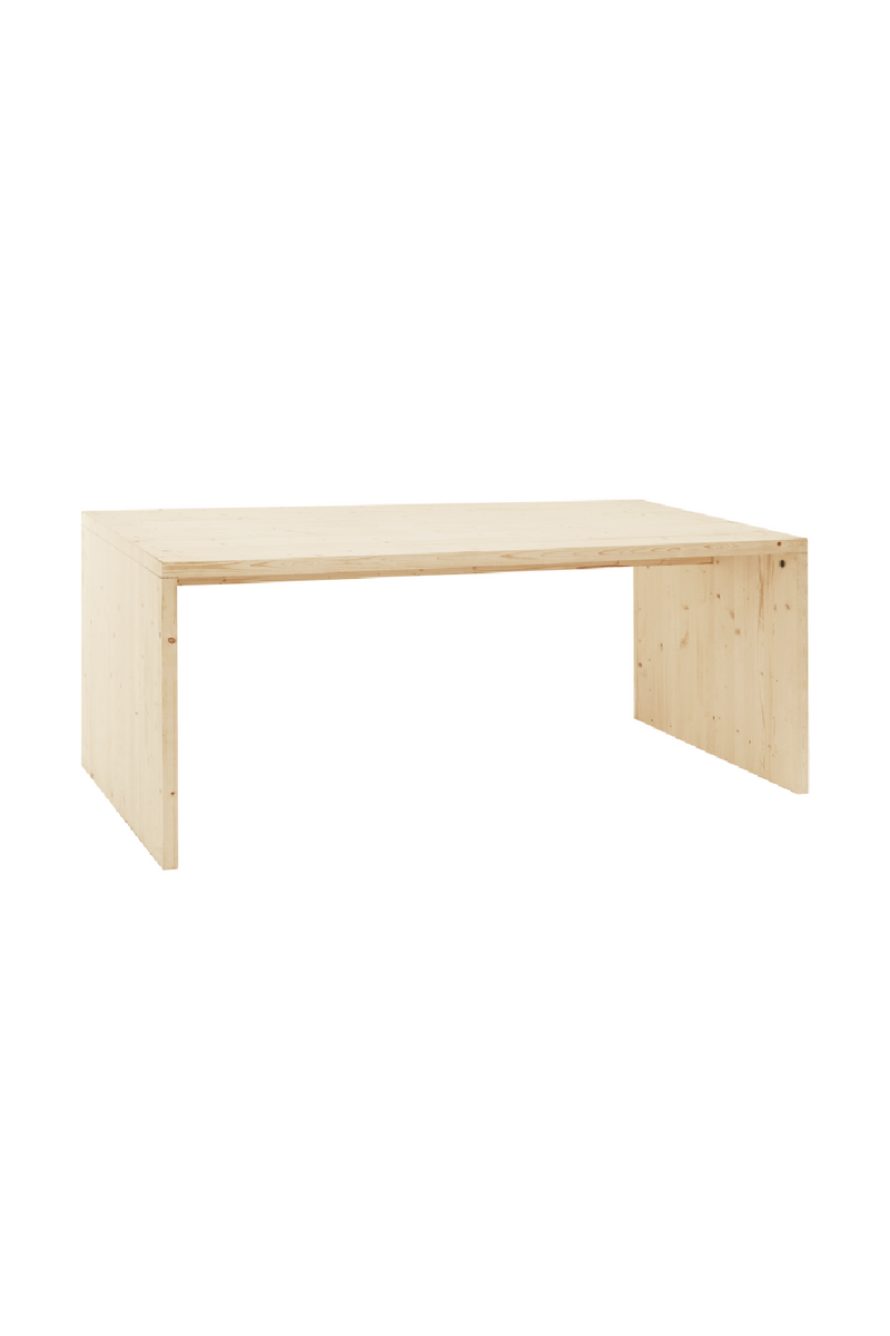Angular Solid Wood Dining Table | Decowood Telva | Oroatrade.com