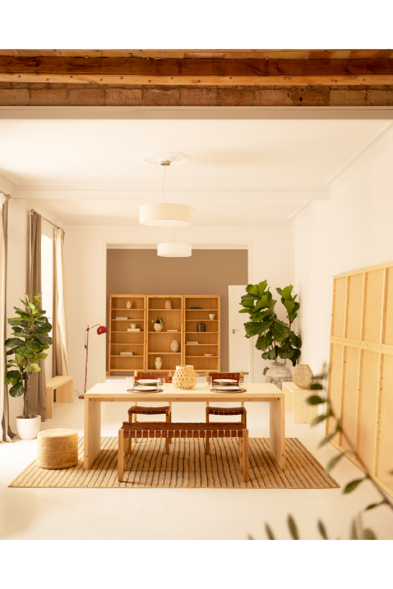 Angular Solid Wood Dining Table | Decowood Telva | Oroatrade.com