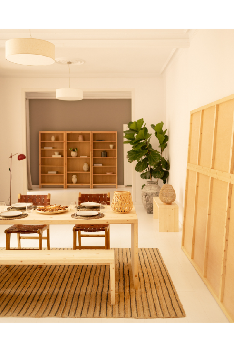 Angular Solid Wood Dining Table | Decowood Telva | Oroatrade.com