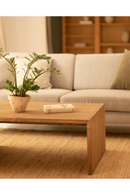 Angular Solid Wood Coffee Table | Decowood Telva | Oroatrade.com