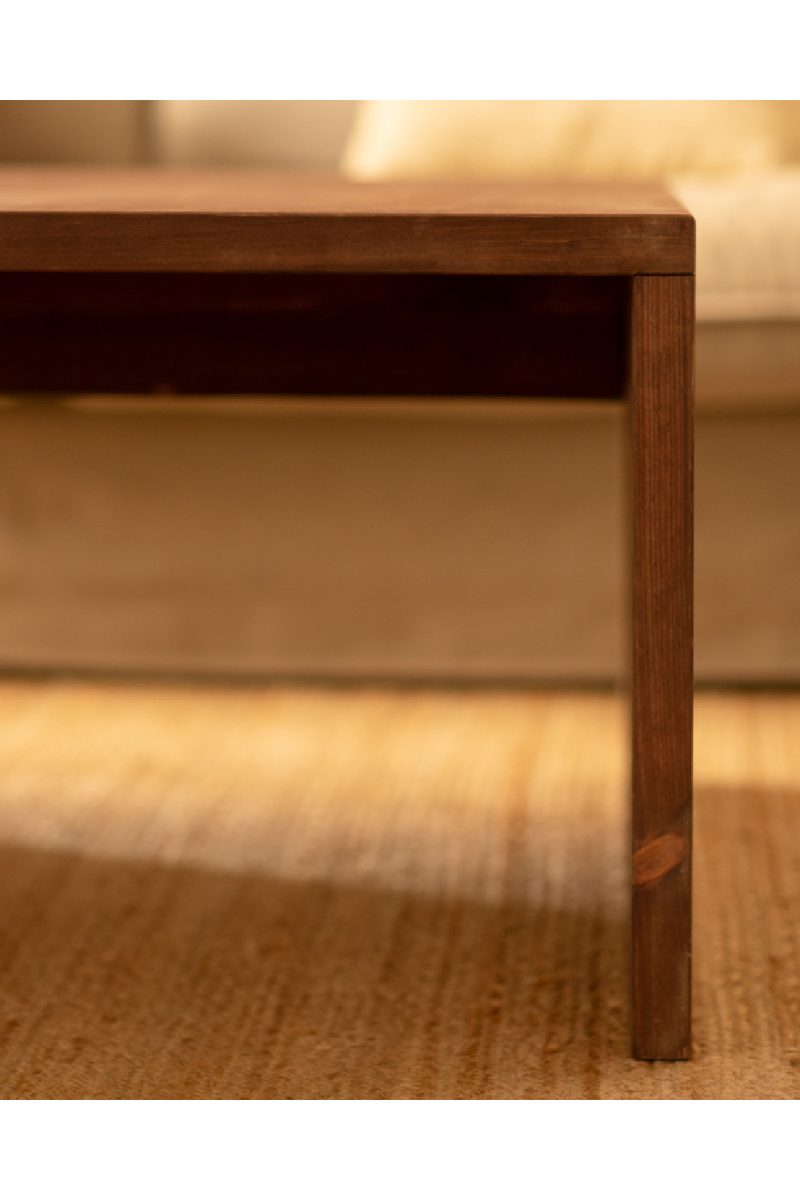 Angular Solid Wood Coffee Table | Decowood Telva | Oroatrade.com