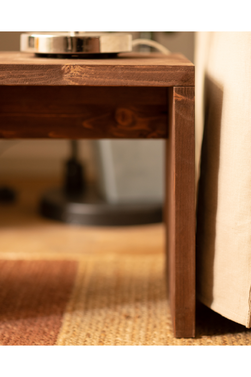 Angular Solid Wood Stool | Decowood Telva | Oroatrade.com