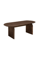 Wooden Oval Coffee Table | Decowood Bloom | Oroatrade.com