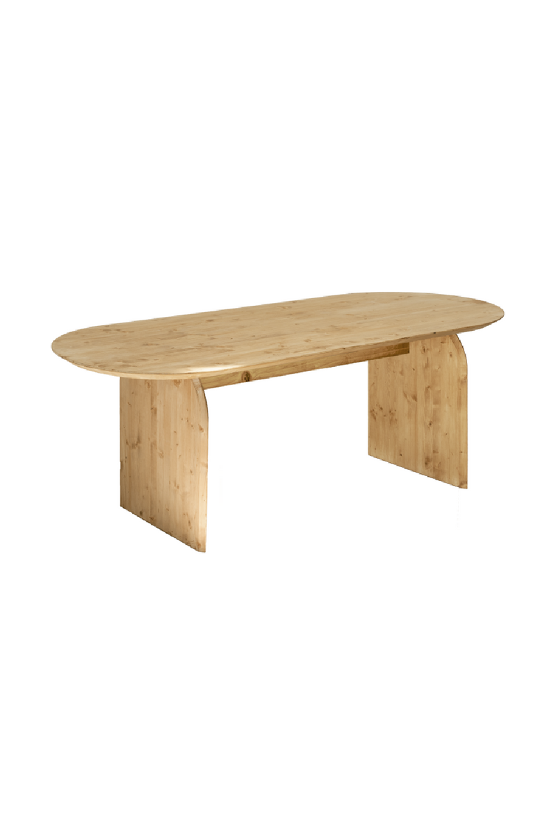 Wooden Oval Coffee Table | Decowood Bloom | Oroatrade.com