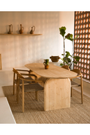 Wooden Oval Coffee Table | Decowood Bloom | Oroatrade.com