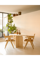 Round Solid Wood Dining Table | Decowood Bloom | Oroatrade.com