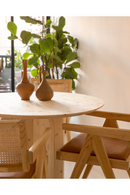 Round Solid Wood Dining Table | Decowood Bloom | Oroatrade.com