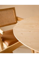 Round Solid Wood Dining Table | Decowood Bloom | Oroatrade.com