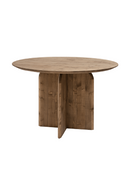 Round Solid Wood Dining Table | Decowood Bloom | Oroatrade.com