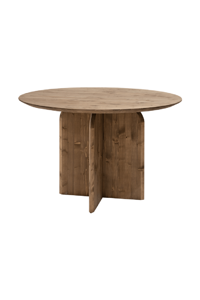 Round Solid Wood Dining Table | Decowood Bloom | Oroatrade.com