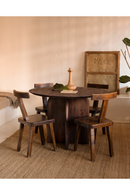Round Solid Wood Dining Table | Decowood Bloom | Oroatrade.com
