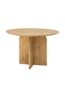 Round Solid Wood Dining Table | Decowood Bloom | Oroatrade.com