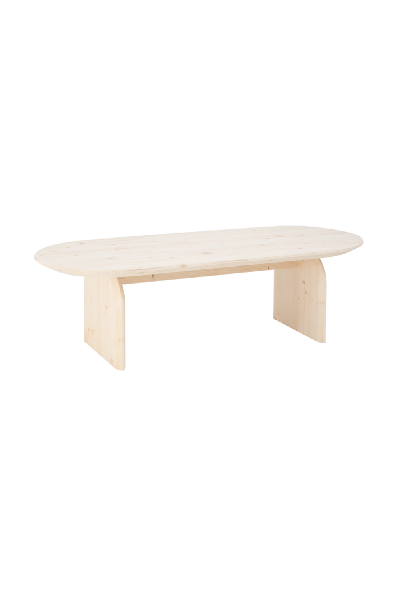 Wooden Oval Coffee Table | Decowood Bloom | Oroatrade.com