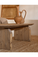 Wooden Oval Coffee Table | Decowood Bloom | Oroatrade.com