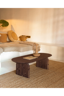 Wooden Oval Coffee Table | Decowood Bloom | Oroatrade.com