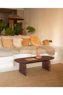 Wooden Oval Coffee Table | Decowood Bloom | Oroatrade.com