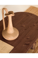 Wooden Oval Coffee Table | Decowood Bloom | Oroatrade.com