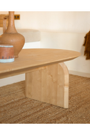 Wooden Oval Coffee Table | Decowood Bloom | Oroatrade.com