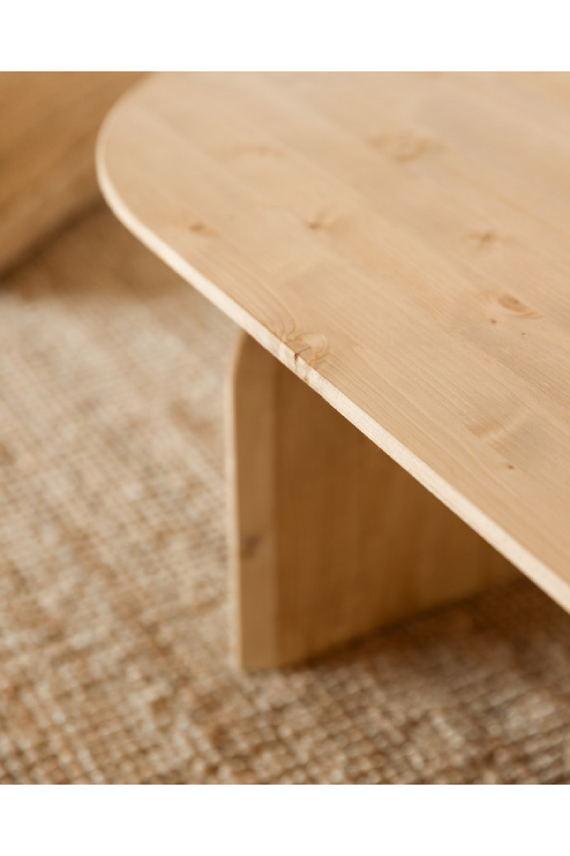 Wooden Oval Coffee Table | Decowood Bloom | Oroatrade.com