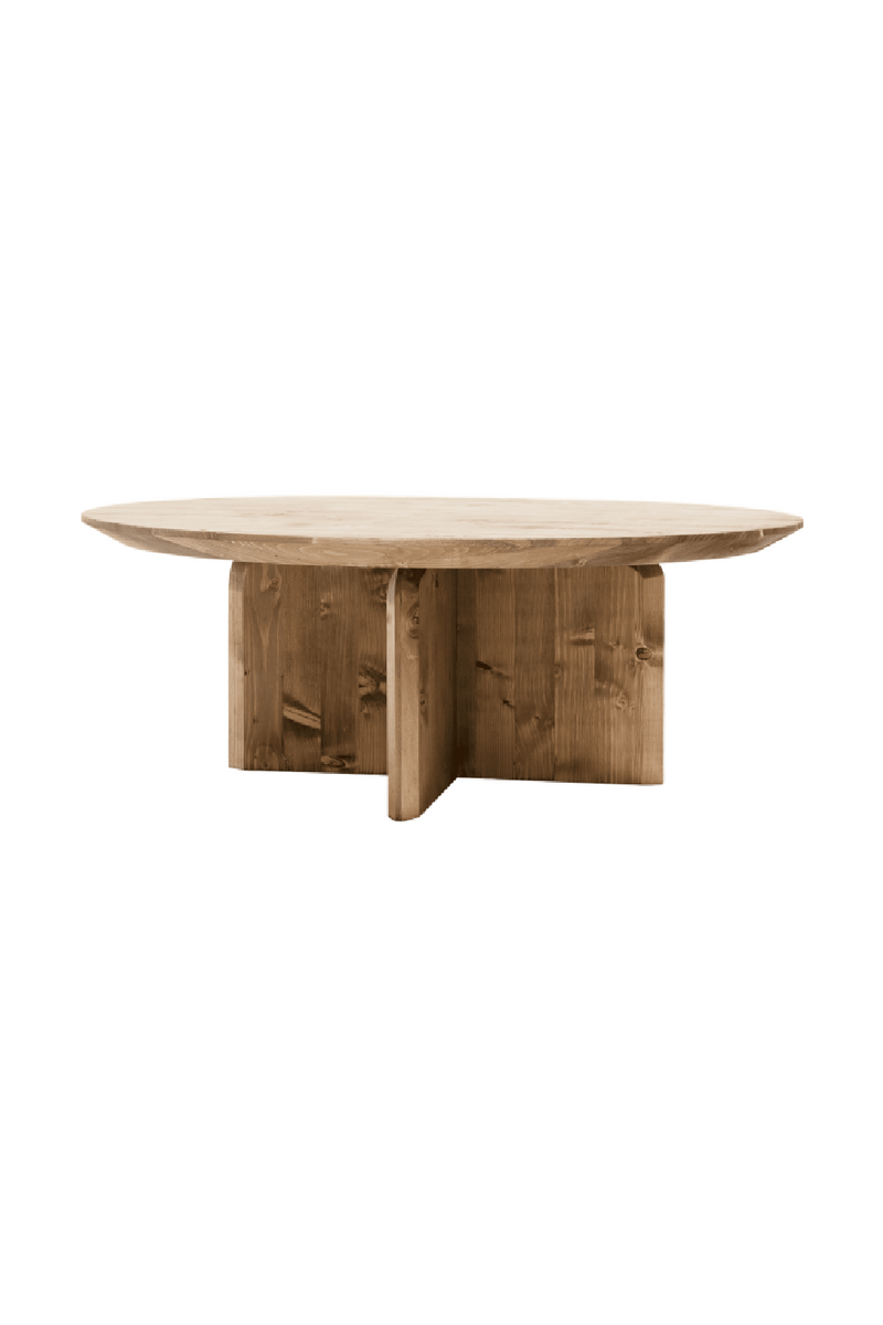 Wooden Round Coffee Table | Decowood Bloom | Oroatrade.com