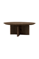 Round Solid Wood Coffee Table | Decowood Bloom | Oroatrade.com