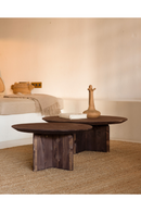 Round Solid Wood Coffee Table | Decowood Bloom | Oroatrade.com