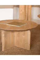 Round Solid Wood Coffee Table | Decowood Bloom | Oroatrade.com