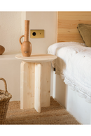 Round Solid Wood Side Table | Decowood Bloom | Oroatrade.com