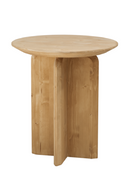 Round Solid Wood Side Table | Decowood Bloom | Oroatrade.com