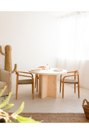 Japandi Round Dining Table | Decowood Tokyo | Oroatrade.com