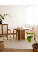 Japandi Round Dining Table | Decowood Tokyo | Oroatrade.com