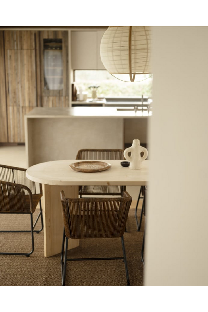 Oval Wood Dining Table | Decowood Osaka | Oroatrade.com
