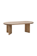 Oval Wood Dining Table | Decowood Osaka | Oroatrade.com