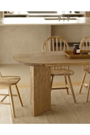 Oval Wood Dining Table | Decowood Osaka | Oroatrade.com