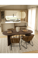 Oval Wood Dining Table | Decowood Osaka | Oroatrade.com