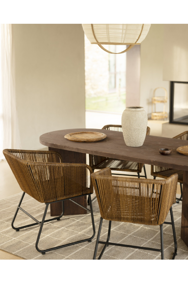 Oval Wood Dining Table | Decowood Osaka | Oroatrade.com