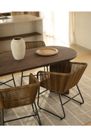 Oval Wood Dining Table | Decowood Osaka | Oroatrade.com