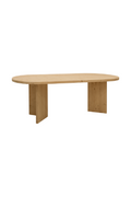 Oval Wood Dining Table | Decowood Osaka | Oroatrade.com