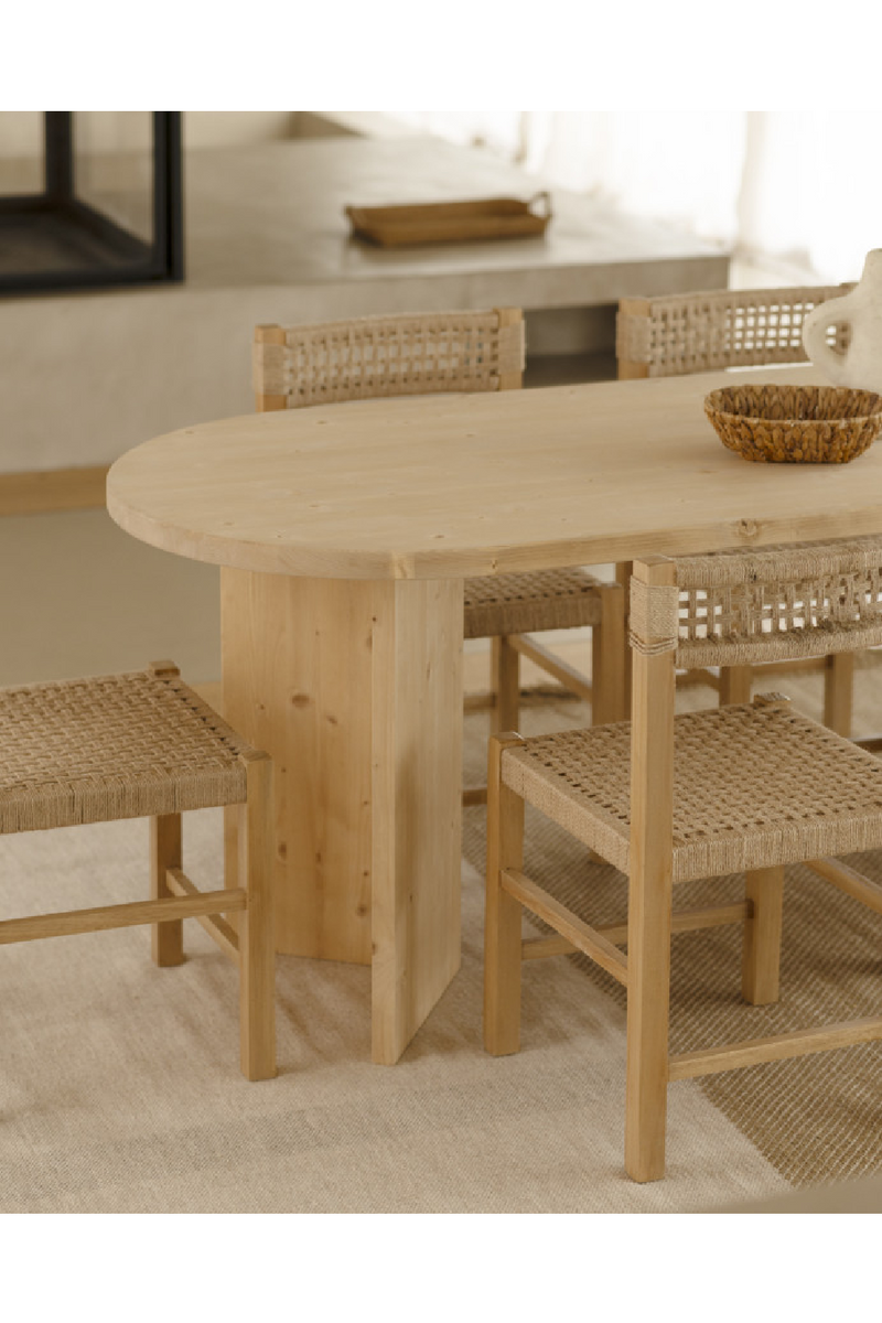 Oval Wood Dining Table | Decowood Osaka | Oroatrade.com